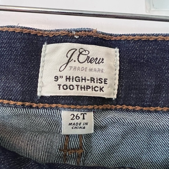 J. Crew 9” High Rise Toothpick Jean - Picture 4 of 4